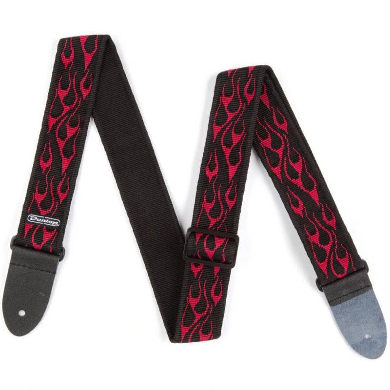 Ремень для гитары Dunlop D3811RD Classic Flambe Red Strap