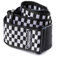 Ремень для гитары Dunlop D3831BK Black & White Checkered Strap