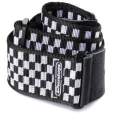 Ремень для гитары Dunlop D3831BK Black & White Checkered Strap