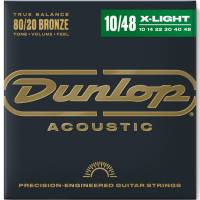 Струны для акустической гитары Dunlop DAB1048 Bronze 80/20 Extra Light 10/48