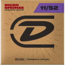 Струни для акустичної гітари Dunlop DAB1152 Bronze 80/20 Medium Light 11/52