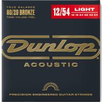 Струни для акустичної гітари Dunlop DAB1254 Bronze 80/20 Light 12/54
