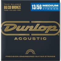 Струни для акустичної гітари Dunlop DAB1356 Bronze 80/20 Medium 13/56