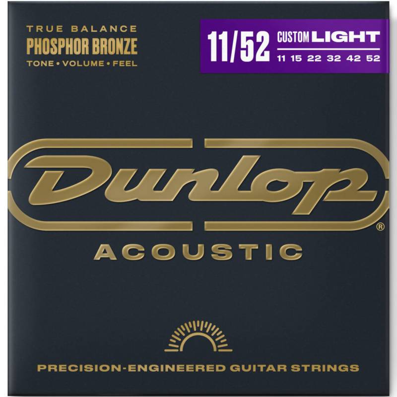 Струны для акустической гитары Dunlop DAP1152 Phosphor Bronze Medium Light 11/52