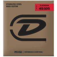 Струны для бас-гитары Dunlop DBFS45105 Stainless Steel Flatwound Medium 45/105
