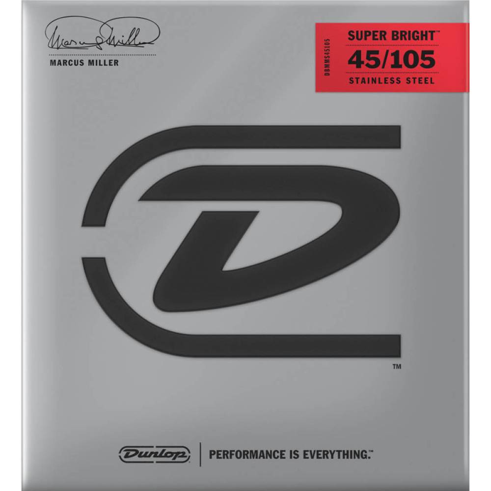 Струны для бас-гитары Dunlop DBMMS45105 Marcus Miller Super Bright 45/105
