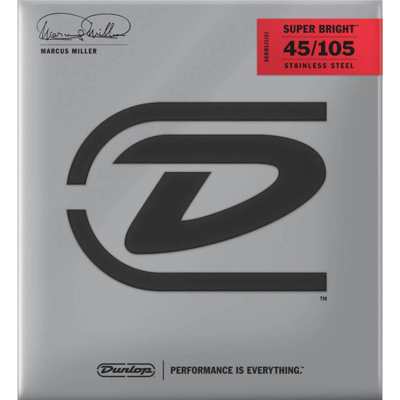 Струни для бас-гітари Dunlop DBMMS45105 Marcus Miller Super Bright 45/105