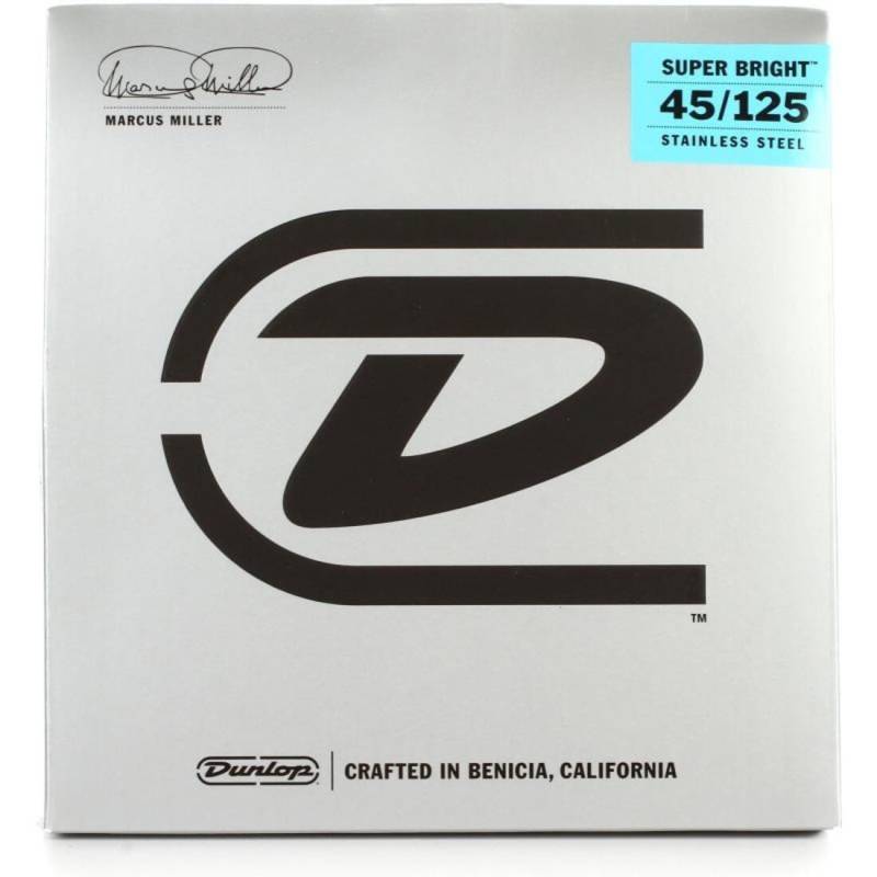 Струни для бас-гітари Dunlop DBMMS45125 Marcus Miller Super Bright 5 Strings 45/125