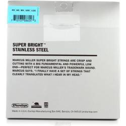 Струни для бас-гітари Dunlop DBMMS45125 Marcus Miller Super Bright 5 Strings 45/125