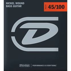 Струни для бас-гітари Dunlop DBN45100 Nickel Plated Steel 45/100