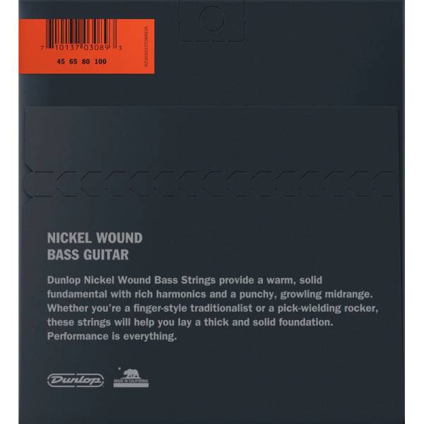 Струни для бас-гітари Dunlop DBN45100 Nickel Plated Steel 45/100