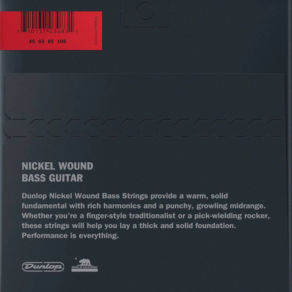 Струни для бас-гітари Dunlop DBN45105 Nickel Plated Steel Medium 45/105