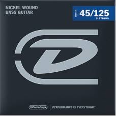 Струни для бас-гітари Dunlop DBN45125 Nickel Plated Steel 5 Strings Medium 45/125