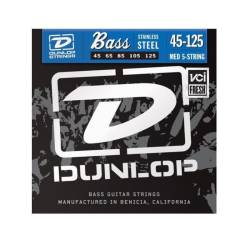 Струни для бас-гітари Dunlop DBS45125 Stainless Steel Light 45/125
