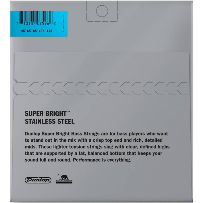 Струны для бас-гитары Dunlop DBSBN45125 Super Bright Nickel 5-Strings 45/125