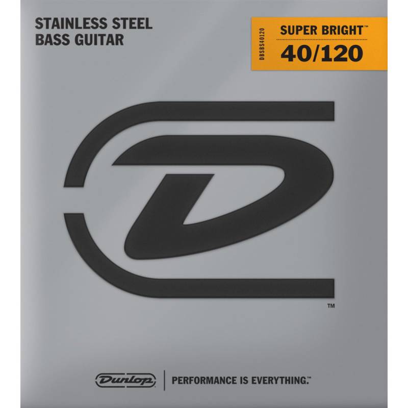 Струни для бас-гітари Dunlop DBSBS40120 Super Bright Steel 5 Strings Light 40/120