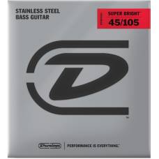 Струни для бас-гітари Dunlop DBSBS45105 Super Bright Steel Light 45/105