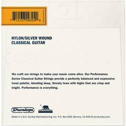 Струни для класичної гітари Dunlop DCV100NB Nylon/Silver Wound Normal Tension