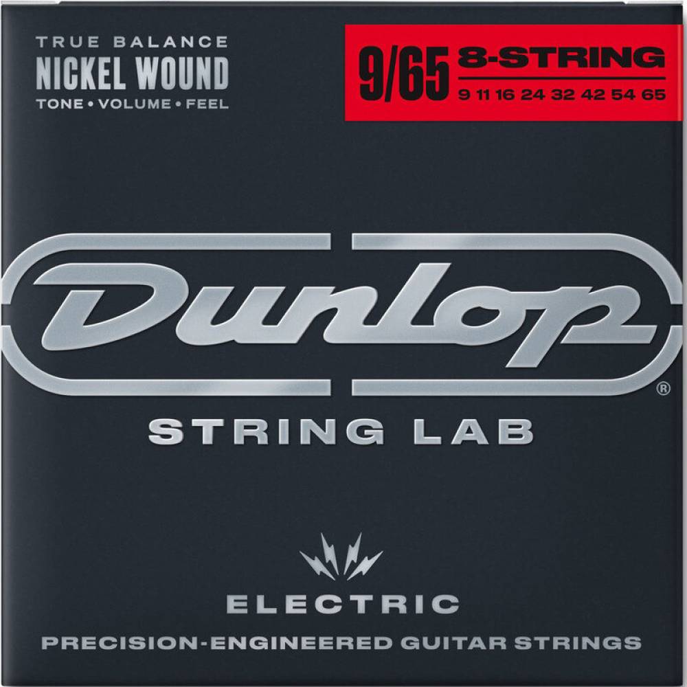 Струни для електрогітари Dunlop DEN0965 Extra Light Nickel Plated Steel 8 Strings 09/65 