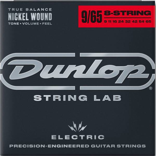 Струни для електрогітари Dunlop DEN0965 Extra Light Nickel Plated Steel 8 Strings 09/65 