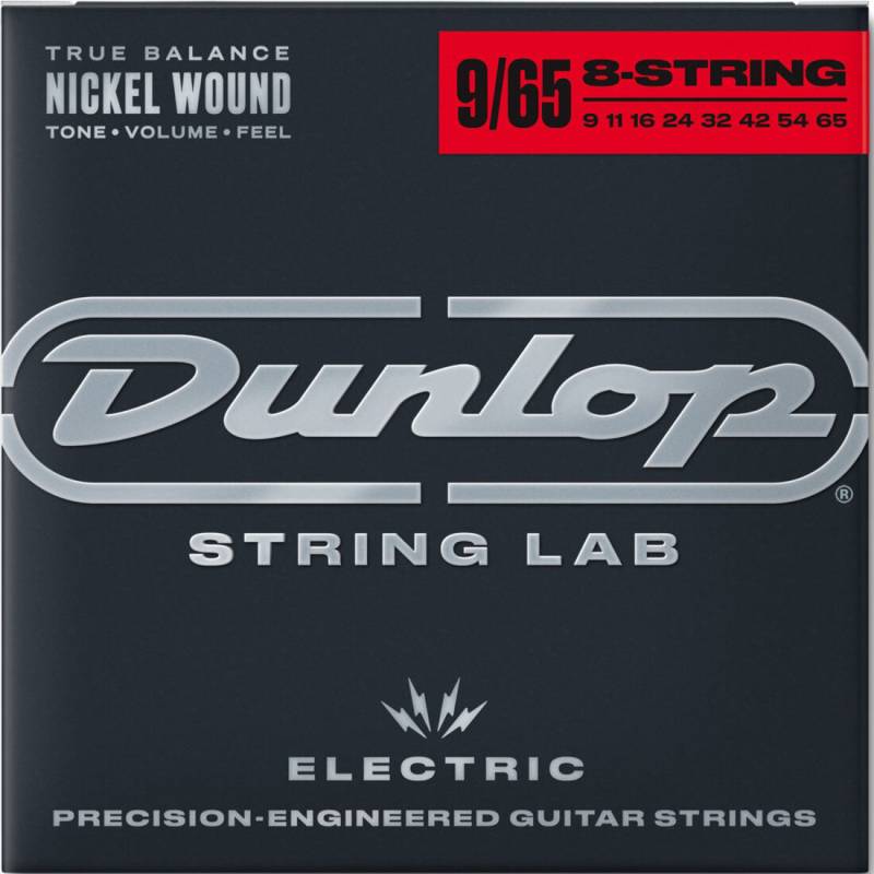 Струны для электрогитары Dunlop DEN0965 Extra Light Nickel Plated Steel 8 Strings 09/65