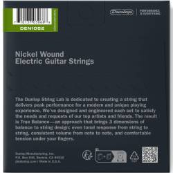 Струни для електрогітари Dunlop DEN1052 Light Top/Heavy Bottom Nickel Plated Steel 10/52