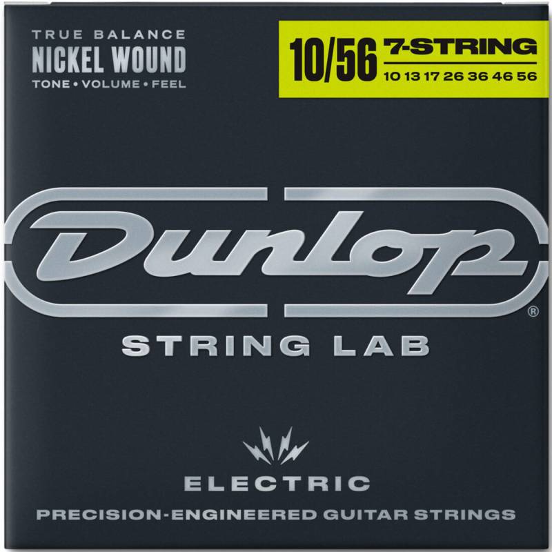 Струны для электрогитары Dunlop DEN1056 Light Nickel Plated Steel 7 Strings 10/56