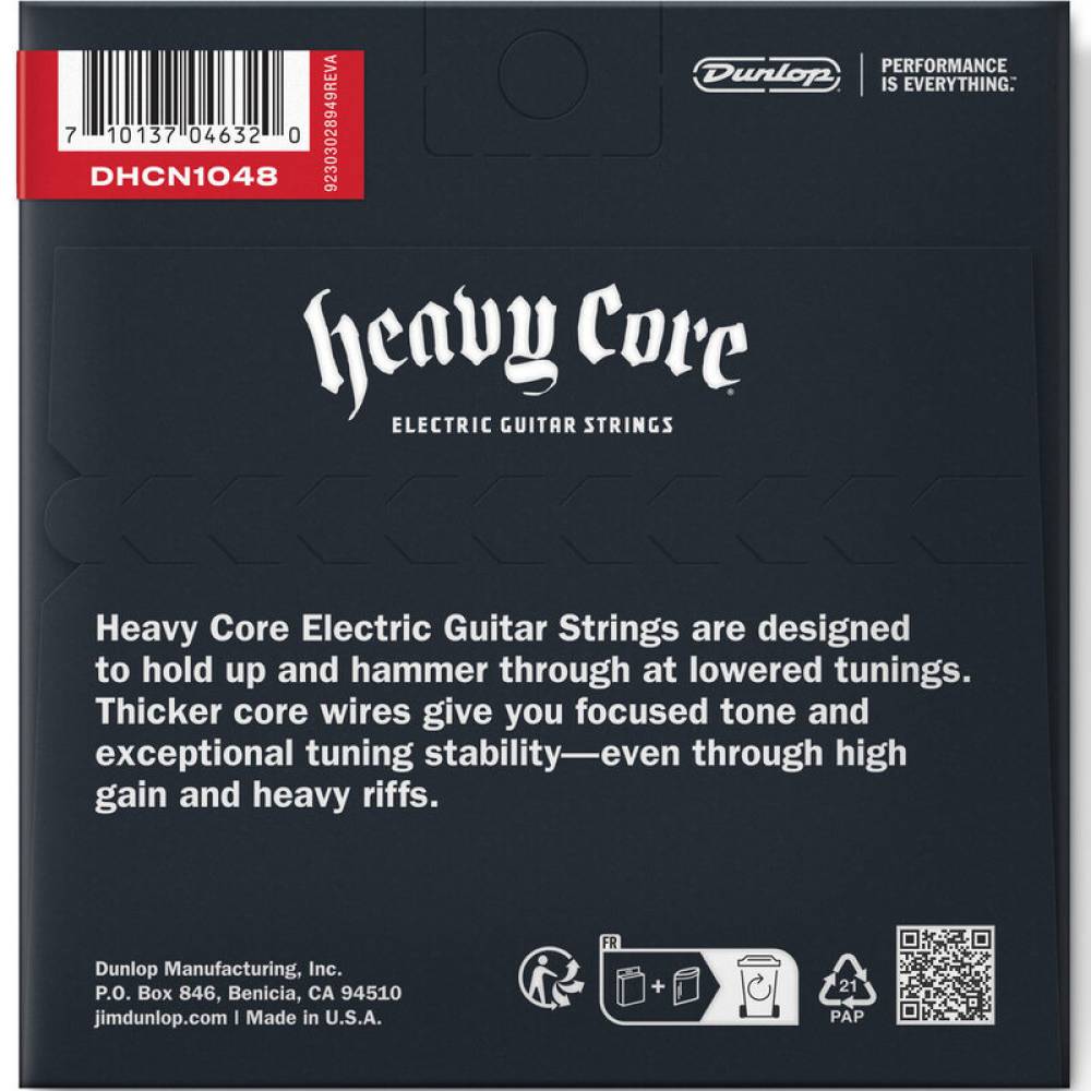 Струни для електрогітари Dunlop DHCN1048 Heavy Core 10/48