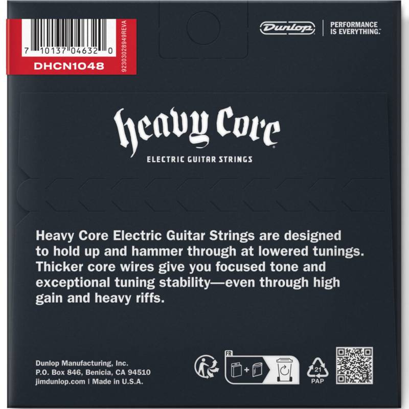 Струны для электрогитары Dunlop DHCN1048 Heavy Core 10/48