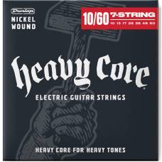 Струны для электрогитары Dunlop DHCN1060-7 Heavy Core 7 String 10/60