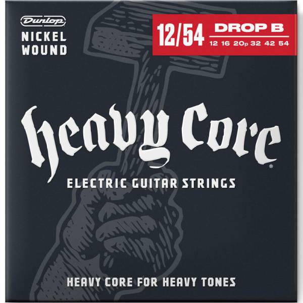 Струны для электрогитары Dunlop DHCN1254 Heavy Core Heaviest 12/54