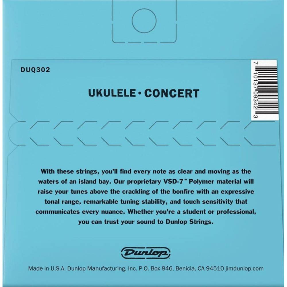 Струни для укулеле Dunlop DUQ302 Concert 