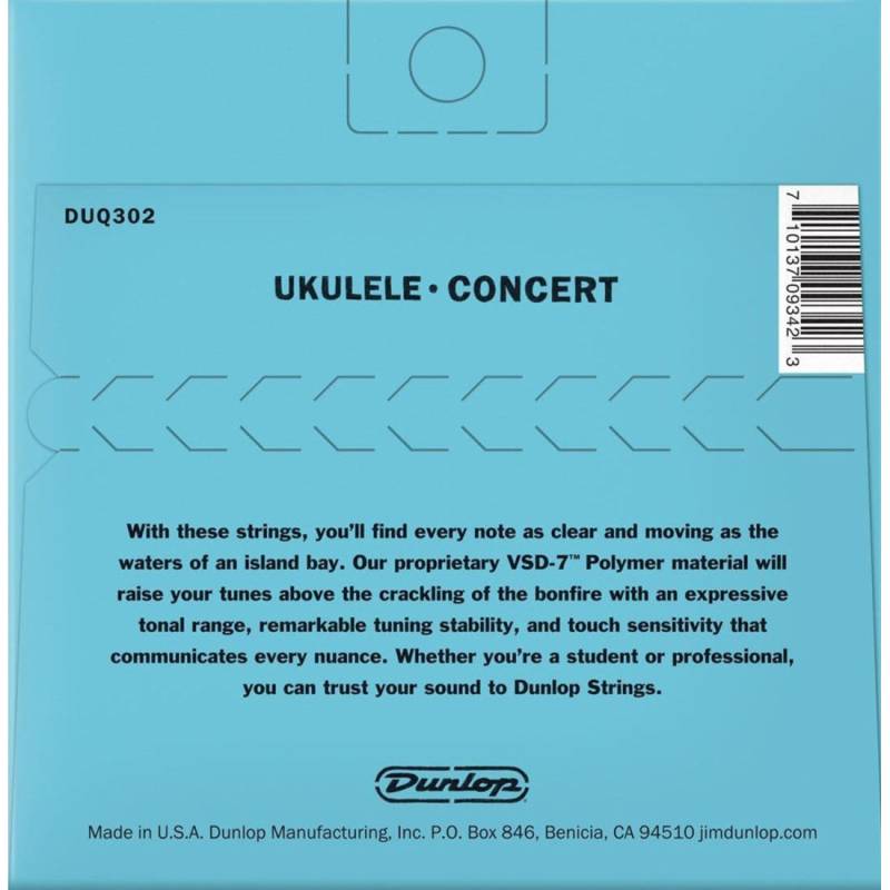Струны для укулеле Dunlop DUQ302 Concert