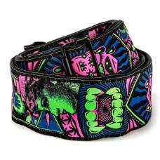 Ремень для гитары Dunlop ILD05 ILOVEDUST Strap Fangs Green
