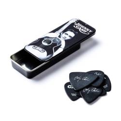 Медіатори Dunlop JCPT01M Johnny Cash Memphis Medium Pick Tin (6 шт.)