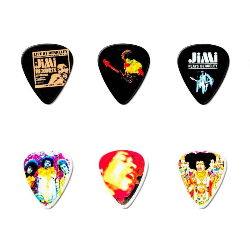 Медіатори Dunlop JH-PT01M Jimi Hendrix Collectors Are you Experienced Tin-Medium Player's Pack (12 шт.)