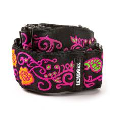 Ремінь для гітари DUNLOP JIMI HENDRIX BLACKLIGHT MONTEREY PINK STRAP