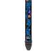 Ремінь для гітари DUNLOP JIMI HENDRIX BLACKLIGHT MONTEREY BLUE STRAP