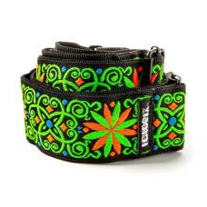 Ремінь для гітари DUNLOP JIMI HENDRIX BLACKLIGHT FILLMORE GREEN STRAP