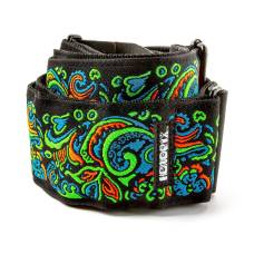 Ремень для гитары DUNLOP JIMI HENDRIX BLACKLIGHT LOVE DROPS BLUE STRAP