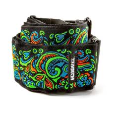 Ремінь для гітари DUNLOP JIMI HENDRIX BLACKLIGHT LOVE DROPS BLUE STRAP