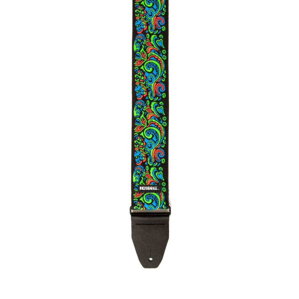Ремінь для гітари DUNLOP JIMI HENDRIX BLACKLIGHT LOVE DROPS BLUE STRAP