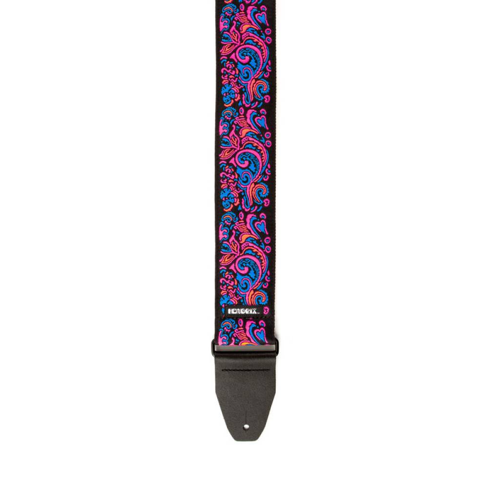 Ремінь для гітари DUNLOP JIMI HENDRIX BLACKLIGHT LOVE DROPS PINK STRAP
