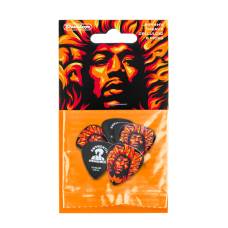 Медіатори DUNLOP JIMI HENDRIX '69 PSYCH SERIES VOODOO FIRE GUITAR PICK (HEAVY) (6 шт.)