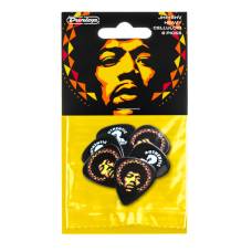 Медиаторы DUNLOP JIMI HENDRIX '69 PSYCH SERIES Aura Mandala Guitar Pick (Heavy) (6 шт.)