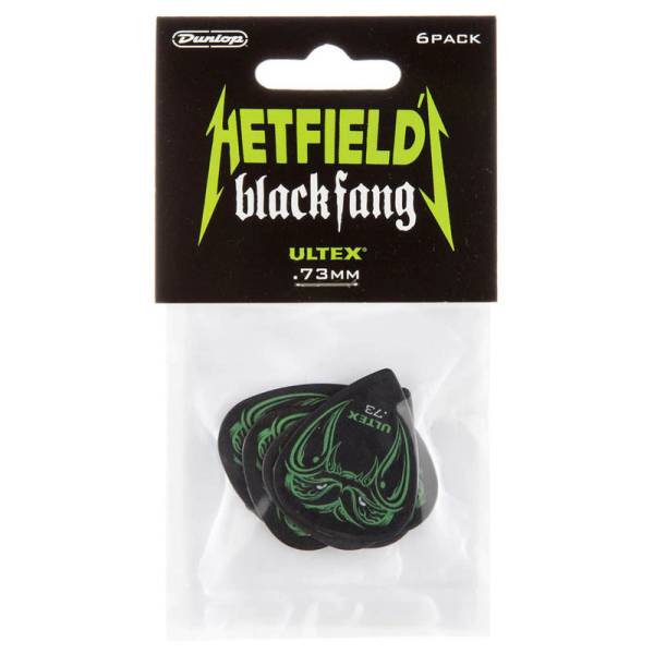 Медіатори Dunlop PH112P.73 Hetfield's Black Fang Player's Pack 0.73 mm (6 шт.)