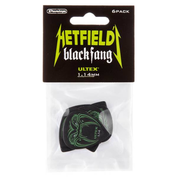 Медиаторы Dunlop PH112P1.14 Hetfield's Black Fang Player's Pack1.14 mm (6 шт.)