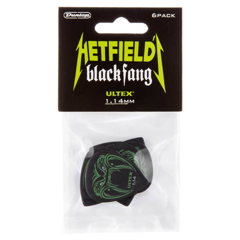 Медиаторы Dunlop PH112P1.14 Hetfield's Black Fang Player's Pack1.14 mm (6 шт.)
