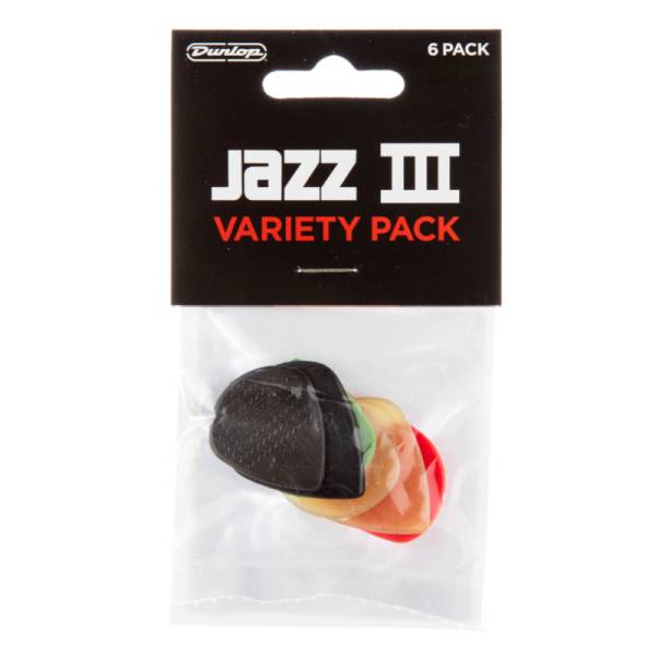 Медіатори Dunlop PVP103 Jazz III Variety Pack (6 шт.) (6 шт.)