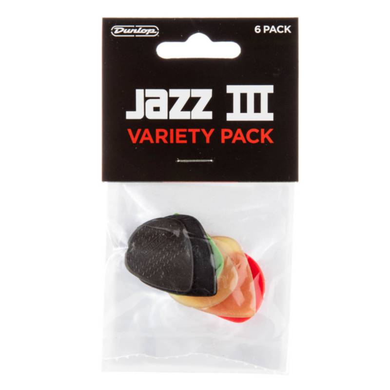 Медиаторы Dunlop PVP103 Jazz III Variety Pack (6 шт.) (6 шт.)